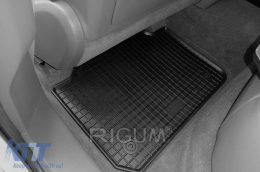 Specific rubber mats suitable for Volkswagen Touareg, Porsche Cayenne after 2018, Porsche Cayenne E-Hybrid after 2022, 4-piece set, black color-image-6229028