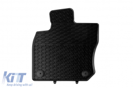 Specific rubber mats suitable for Volkswagen Tiguan after 2024, 4-piece set, black color-image-6229414