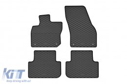 Specific rubber mats suitable for Volkswagen Tiguan, eTSI, PHeV after 2024, 4-piece set, black color - ABFMV6018901