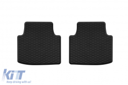 Specific rubber mats suitable for Volkswagen Arteon after 2017, 4-piece set, black color-image-6229696