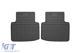 Specific rubber mats suitable for Volkswagen Passat B9 Mild Hybrid sedan, wagon, Skoda Superb after 2023, 4-piece set, black color-image-6231156