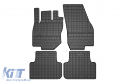 Specific rubber mats suitable for Volkswagen Tiguan after 2024, 4-piece set, black color - ABFMV6019386