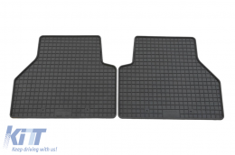 Specific rubber mats suitable for Volkswagen Caddy after 2020, 2 pcs, rear, black