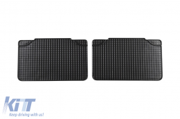 Specific rubber mats suitable for Volkswagen Sharan Ford Galaxy 1995-2006, rear, 2-piece set, black color - ABFMF6022725