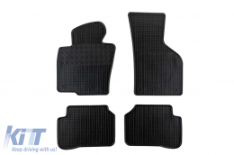 Specific rubber mats suitable for Volkswagen Passat B6 2005-2010, B7 2011-2014, Passat CC 2008-2016, 4-piece set, black color - ABFMV6023597