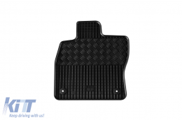 Specific rubber mats suitable for Volkswagen Passat B8 2014-2019, after 2019, 4-piece set, black color-image-6249259