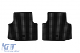 Specific rubber mats suitable for Volkswagen Passat B8 2014-2019, after 2019, 4-piece set, black color-image-6249261