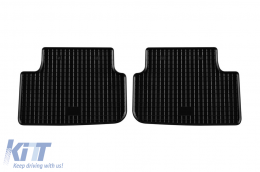 Specific rubber mats suitable for Volkswagen T-Cross after 2019, 4-piece set, black color-image-6249846
