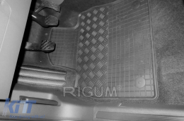 Specific rubber mats suitable for Volkswagen T-Cross after 2019, 4-piece set, black color-image-6249847