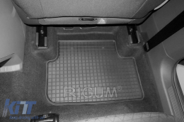 Specific rubber mats suitable for Volkswagen T-Cross after 2019, 4-piece set, black color-image-6249849