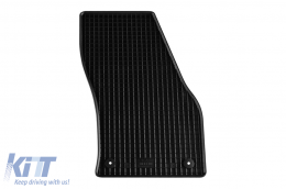 Specific rubber mats suitable for Volkswagen Caddy after 2021, Ford Tourneo Connect after 2022, 4-piece set, black color-image-6249954