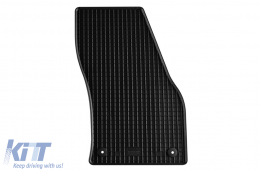 Specific rubber mats suitable for Volkswagen Caddy after 2021, 2-piece set, black color-image-6249961
