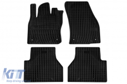 Specific rubber mats suitable for Volkswagen Caddy after 2020, 4-piece set, black color - ABFMV6023987