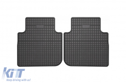 Specific rubber mats suitable for Volkswagen Tiguan Allspace 2017-2024, 4-piece set, black color-image-6250890