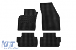 Specific rubber mats suitable for Volvo C30 after 2007, 4-piece set, black color - ABFMV6023587