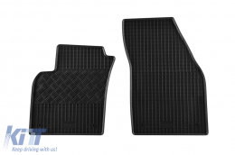 Specific rubber mats suitable for Volvo C30 after 2007, 4-piece set, black color-image-6249079