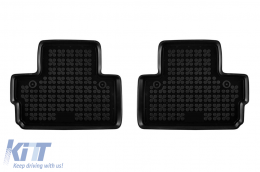 Specific rubber mats suitable for Volvo C30 2006-2012, 4-piece set, black color-image-6213755