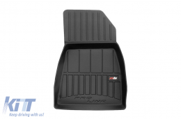 Specific rubber mats suitable for Volvo C40 Recharge after 2021, Volvo XC40 Recharge after 2020, 4-piece set, black color, with 24-month warranty-image-6223675