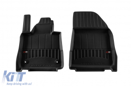 Specific rubber mats suitable for Volvo EX30 after 2023, 3-piece set, black color, with 24-month warranty-image-6224045