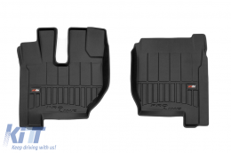 Specific rubber mats suitable for Volvo FH 2008-2012, 4-piece set, black color, with 24-month warranty from Frogum 3D ProLine series. - ABFMV6017752