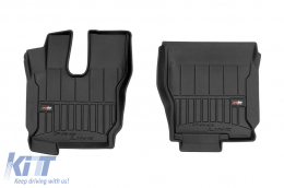 image-24-Specific rubber mats suitable for Volvo FM2 after 2001, 2-piece set, black color, with 24-month warranty