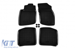 Specific rubber mats suitable for Volvo S40, V40 1995-2004, 4-piece set, black color - ABFMV6016014