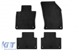 Specific rubber mats suitable for Volvo S60, S60 PHEV, V60, V60 PHEV after 2018, 4-piece set, black color - ABFMV6023752