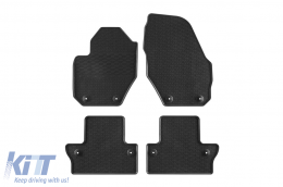 image-45-Specific rubber mats suitable for Volvo S60, V60 2010-2018, 4-piece set, black color