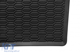 Specific rubber mats suitable for Volvo S60, V60 2010-2018, 4-piece set, black color-image-6228015