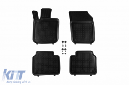 Specific rubber mats suitable for Volvo S90, V90 after 2016, 4-piece set, black color - ABFMV6016024