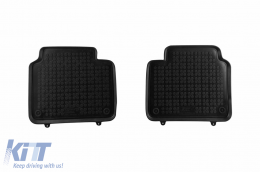 Specific rubber mats suitable for Volvo S90, V90 after 2016, 4-piece set, black color-image-6213777