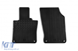 Specific rubber mats suitable for Volvo S90, V90 after 2016, 4-piece set, black color-image-6229145