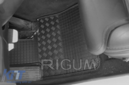 Specific rubber mats suitable for Volvo S90, V90 after 2016, 4-piece set, black color-image-6229147