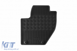 Specific rubber mats suitable for Volvo V40 after 2012, 4-piece set, black color-image-6249674