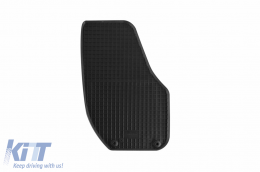 Specific rubber mats suitable for Volvo V40 after 2012, 4-piece set, black color-image-6249675