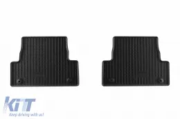 Specific rubber mats suitable for Volvo V40 after 2012, 4-piece set, black color-image-6249676
