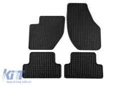Specific rubber mats suitable for Volvo V40 2012-2019, 4-piece set, black color-image-6243049