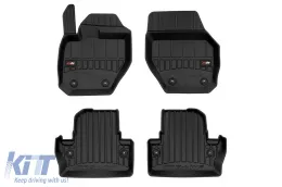 image-53-Specific rubber mats suitable for Volvo V60 I Cross Country after 2018, 4-piece set, black color, with 24-month warranty