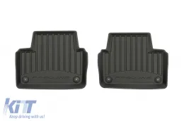 Specific rubber mats suitable for Volvo V60, V60 Cross Country, S60 after 2018, 4-piece set, black color, with 24-month warranty-image-6221211