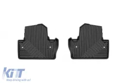 Specific rubber mats suitable for Volvo V60 wagon 2010-2018, 4-piece set, black color-image-6227094