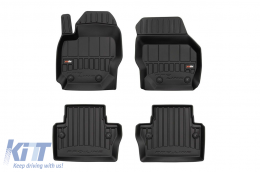 Specific rubber mats suitable for Volvo V70, S80 2007-2016, XC70 2014-2016, 4-piece set, black color, with 24-month warranty-image-6221225