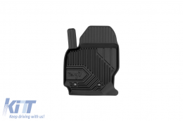 Specific rubber mats suitable for Volvo V70 2007-2016, XC70 2014-2016, 4-piece set, black color-image-6226728