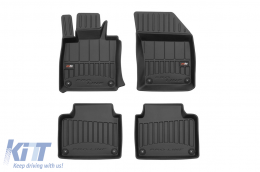 Specific rubber mats suitable for Volvo V90, S90 after 2016, 4-piece set, black color, with 24-month warranty - ABFMV6017546