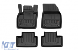 image-45-Specific rubber mats suitable for Volvo XC40 after 2017, 4-piece set, black color, with 24-month warranty