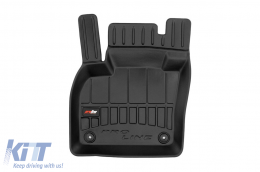 Specific rubber mats suitable for Volvo XC40 after 2017, 4-piece set, black color, with 24-month warranty-image-6221234