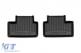Specific rubber mats suitable for Volvo XC40 after 2017, 4-piece set, black color, with 24-month warranty-image-6221236
