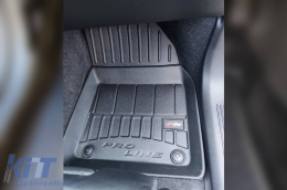 Specific rubber mats suitable for Volvo XC40 after 2017, 4-piece set, black color, with 24-month warranty-image-6221238