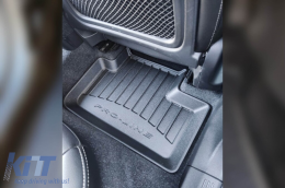 Specific rubber mats suitable for Volvo XC40 after 2017, 4-piece set, black color, with 24-month warranty-image-6221240