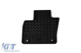Specific rubber mats suitable for Volvo XC40 after 2018, 4-piece set, black color-image-6249787