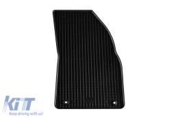 Specific rubber mats suitable for Volvo XC40 after 2018, 4-piece set, black color-image-6249788
